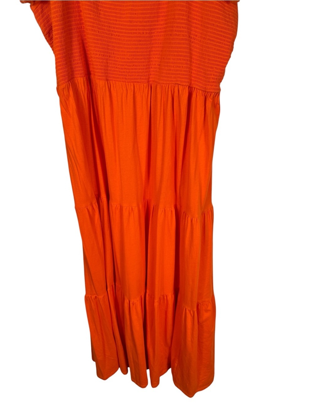 Daily Practice by Anthropologie Orange Tiered Maxi Dress, Size 2X - Picture 6 of 9